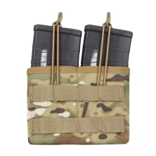 Підсумок відкритий для двох магазинів .308 калібру MOLLE "RMBP 308" (Rifle Mag`s Bunji Pouch)