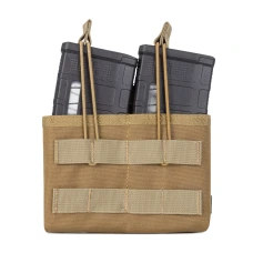 Підсумок відкритий для двох магазинів .308 калібру MOLLE "RMBP 308" (Rifle Mag`s Bunji Pouch)